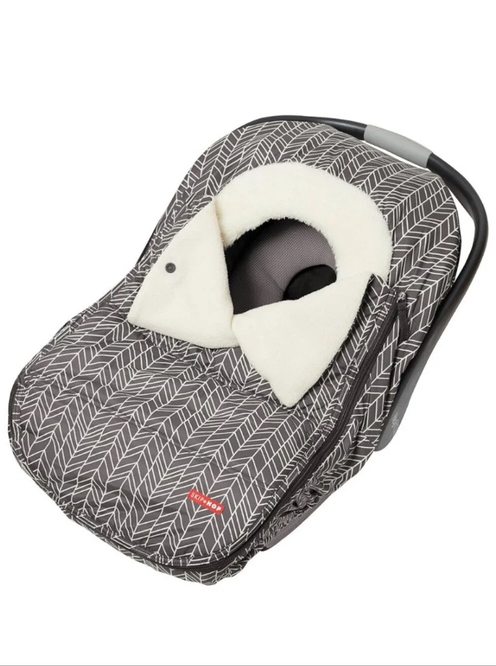 EUC Skip Hop Winter Car Seat Cover, Stroll & Go, Grey Feather